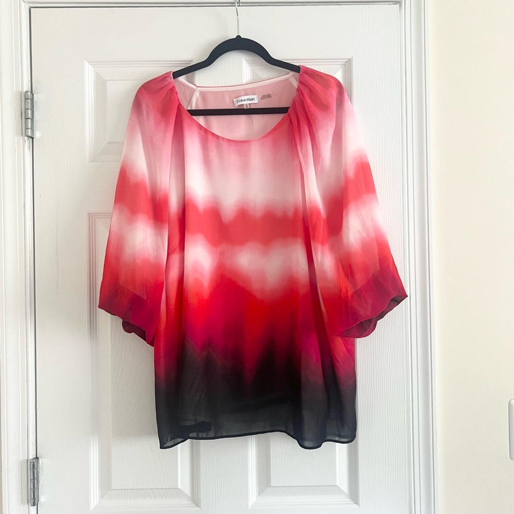 Calvin Klein Puff Sleeve Blouse